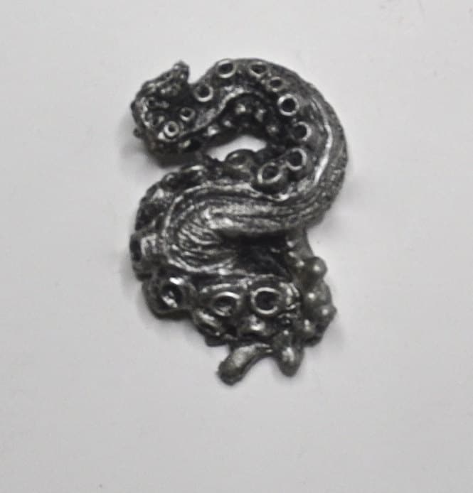 Kraken Tentacle Magnet — Pewter Finish