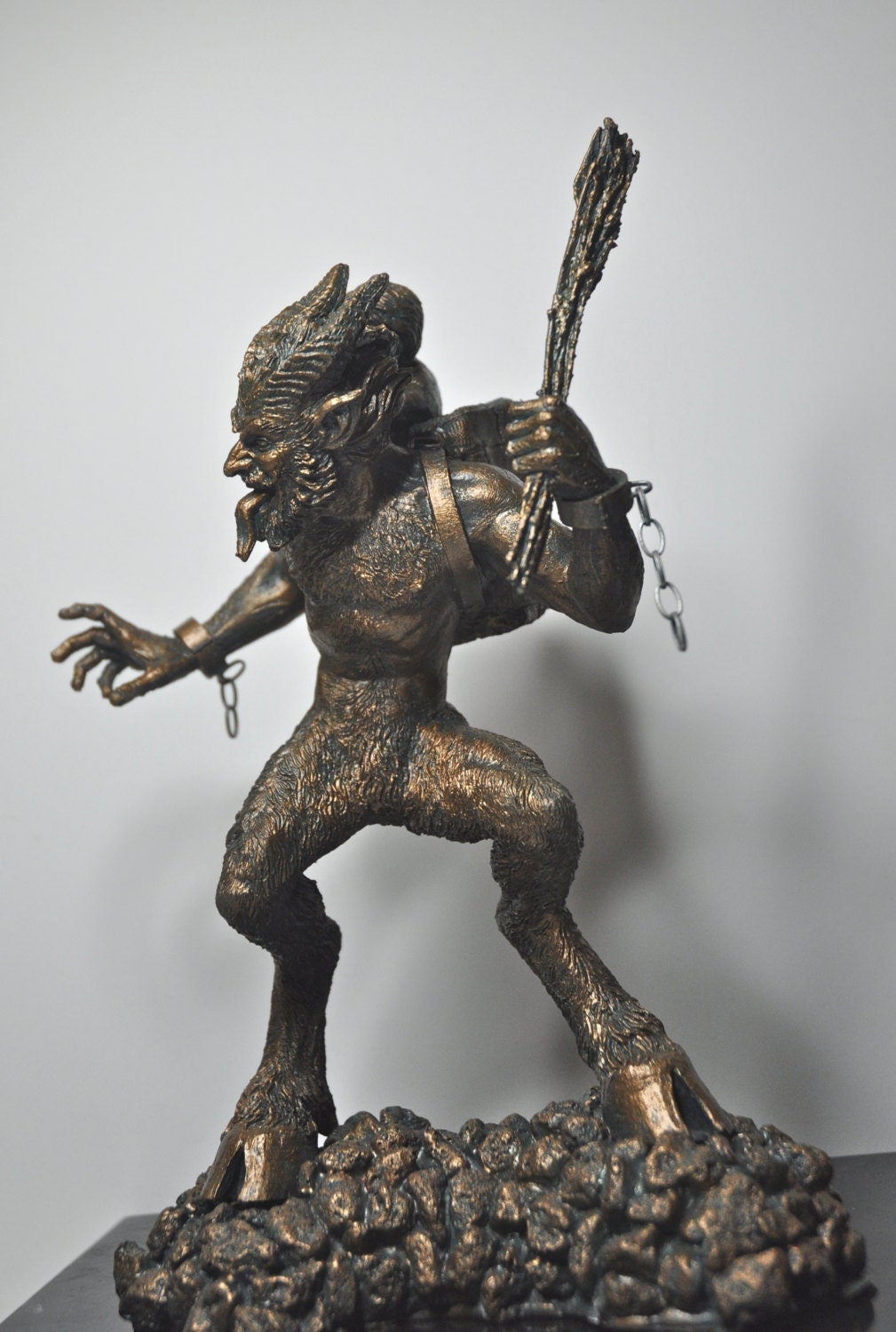 Krampus I Hand-Painted Resin Figurine — Bronze Finish