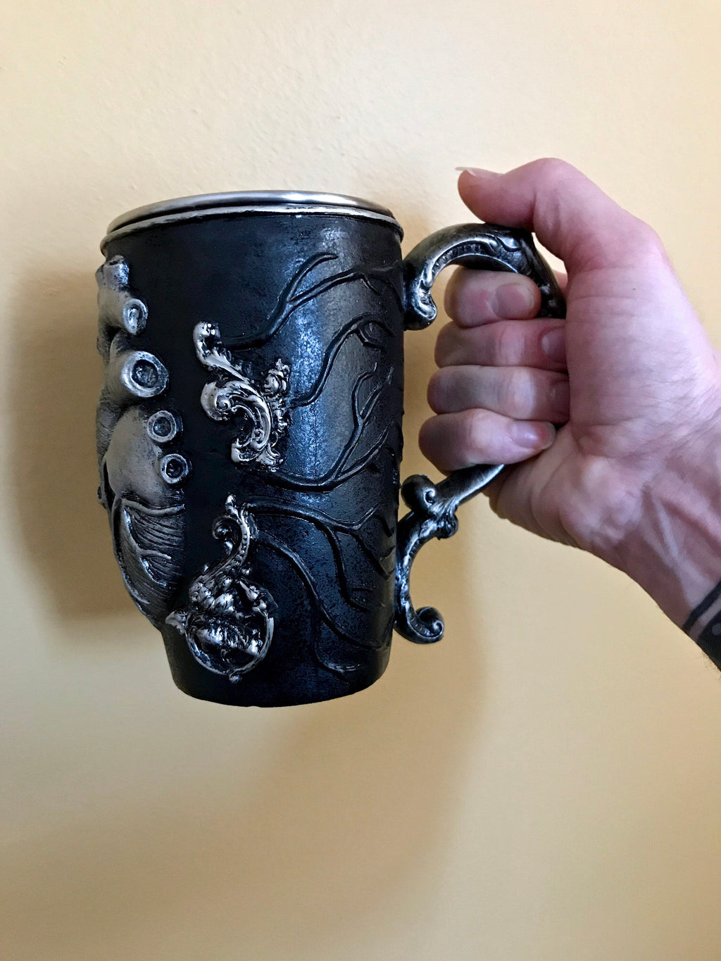 Anatomical Heart Hand-Sculpted Resin Art Mug