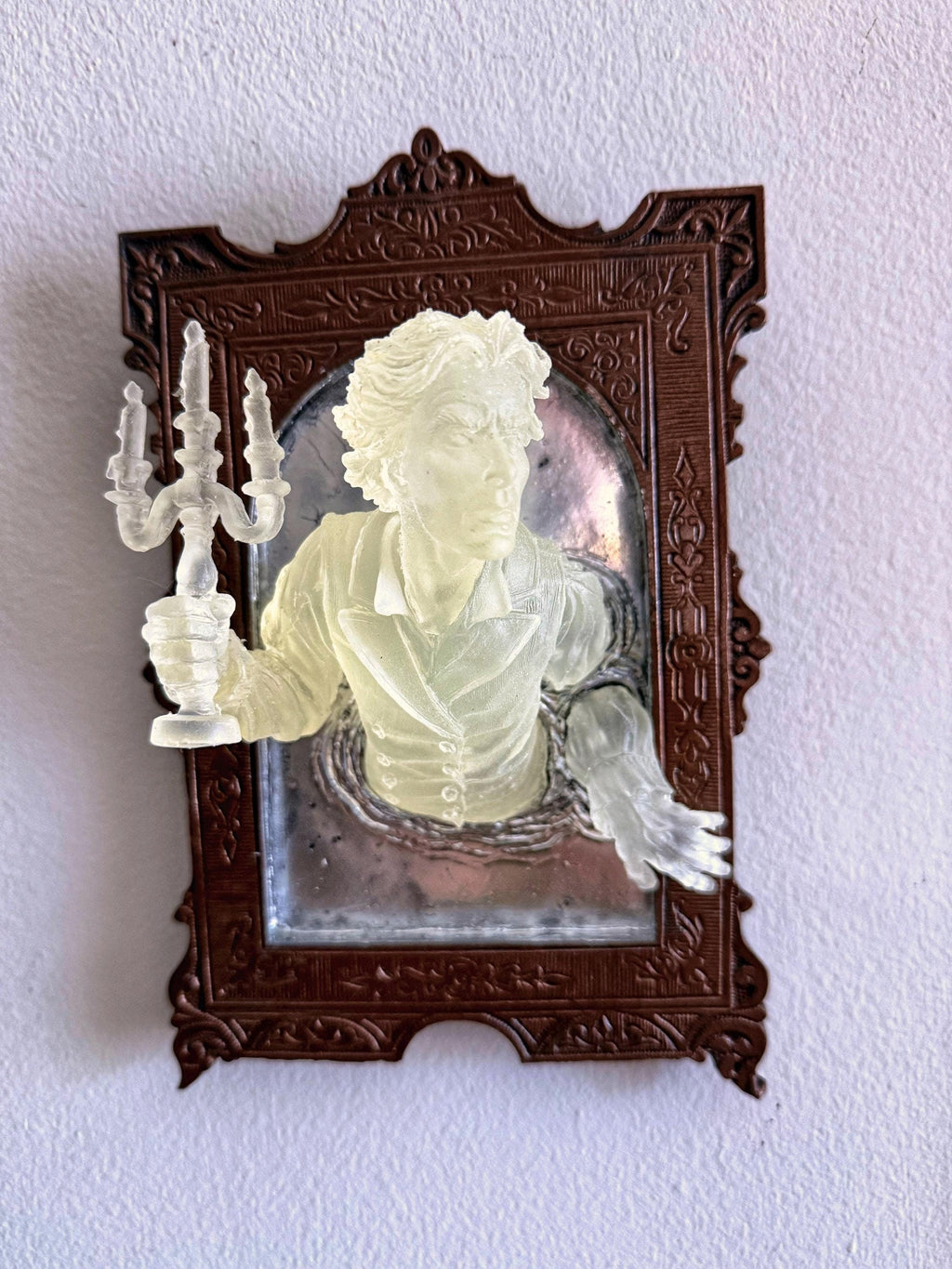 Gentleman Ghost in the Mirror Wall Plaque — Glow in the Dark