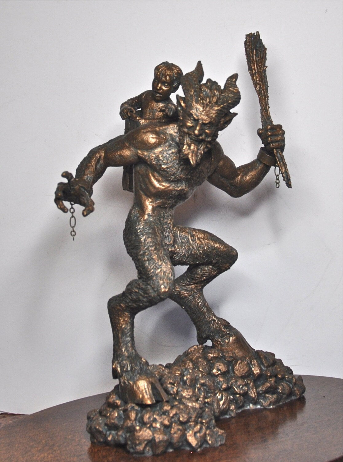 Krampus I Hand-Painted Resin Figurine — Bronze Finish