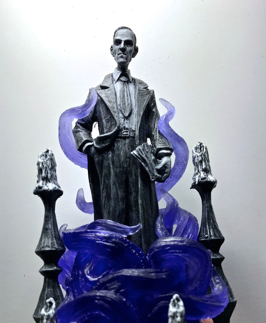 H.P. Lovecraft Statue — Purple Tentacles, designed with Abigail Larson