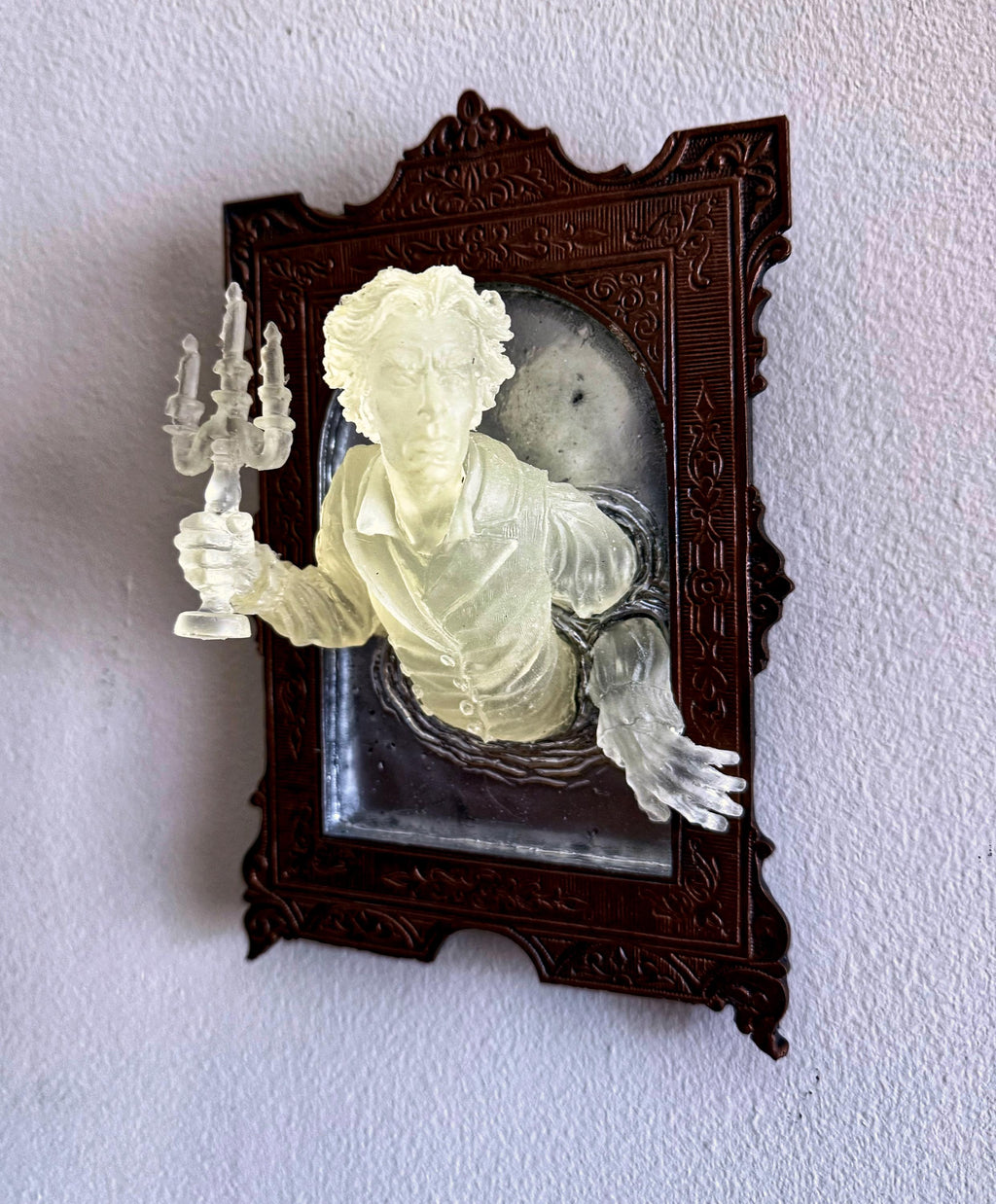 Gentleman Ghost in the Mirror Wall Plaque — Glow in the Dark