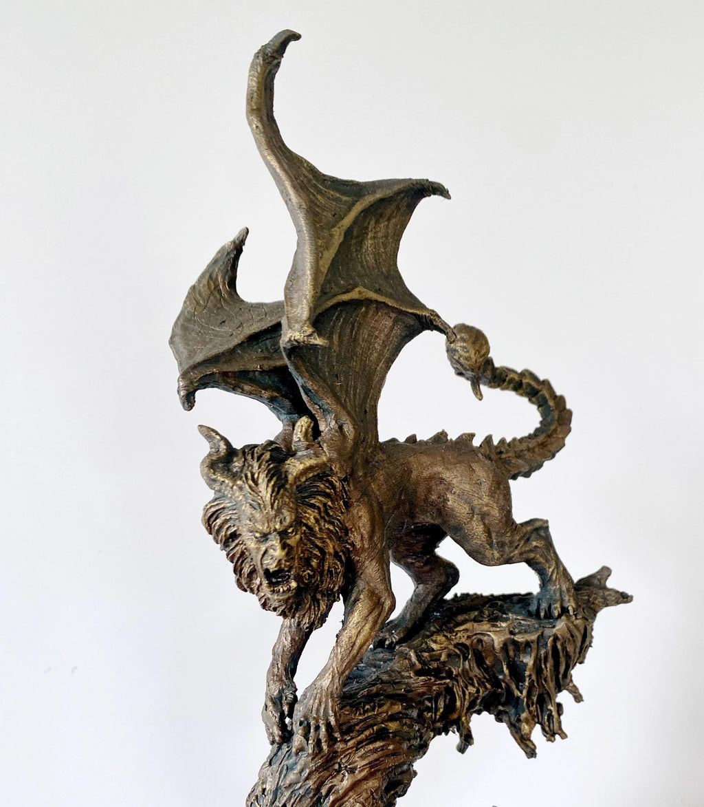 Manticore Hand-Painted Resin Figurine
