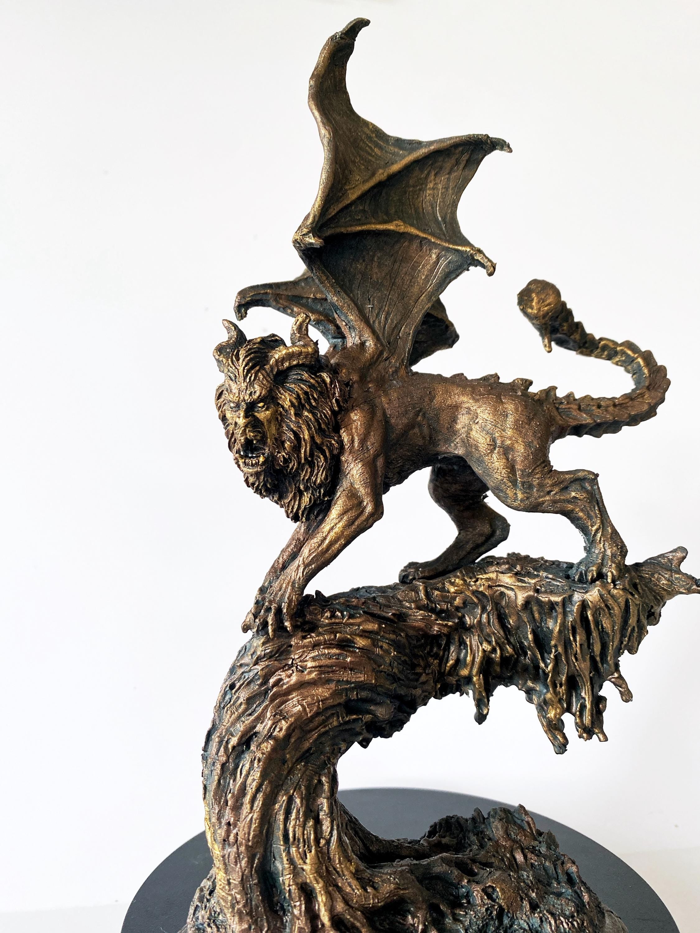Manticore Hand-Painted Resin Figurine