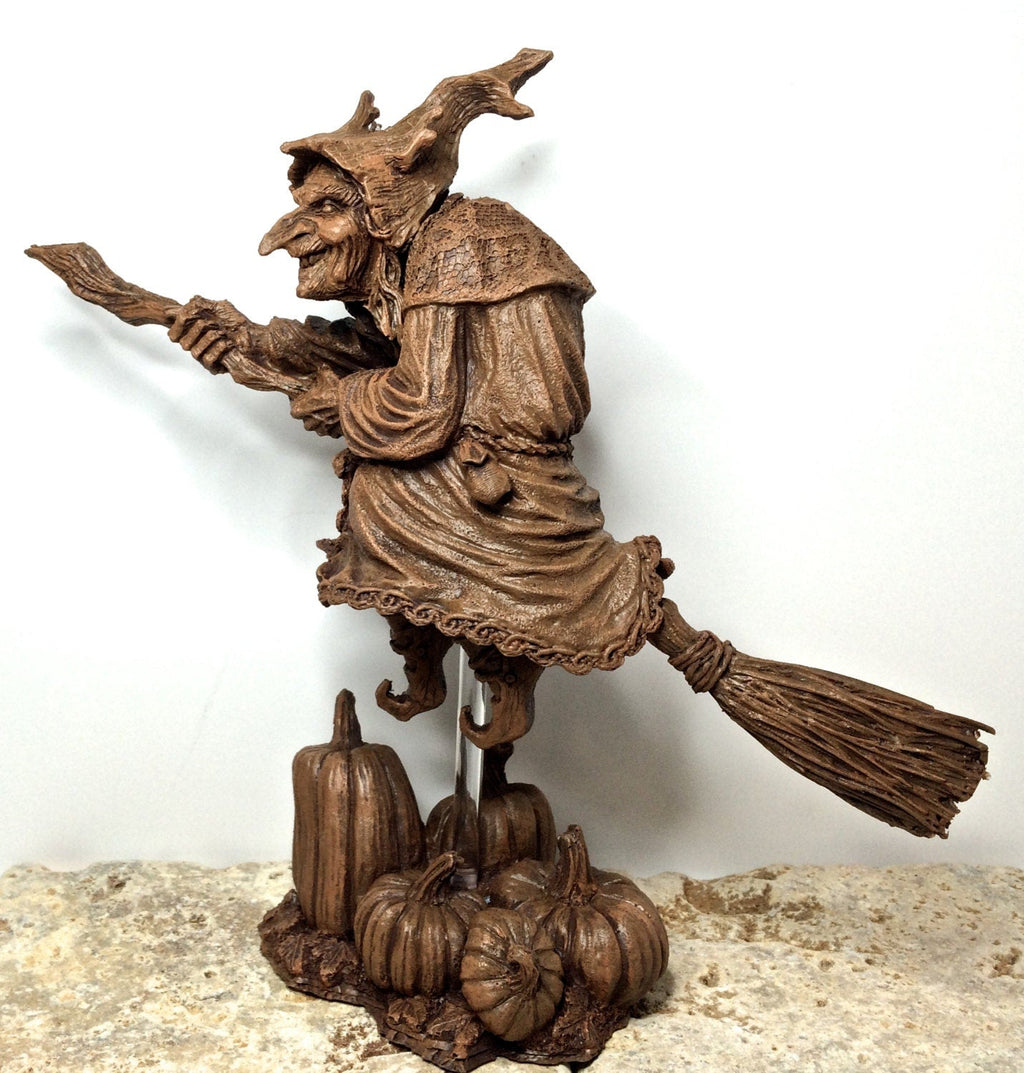 La Befana the Witch Hand-Painted Resin Figurine