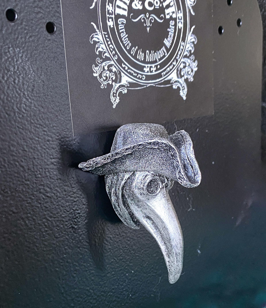 Venetian Plague Doctor Hand-Painted Resin Magnet