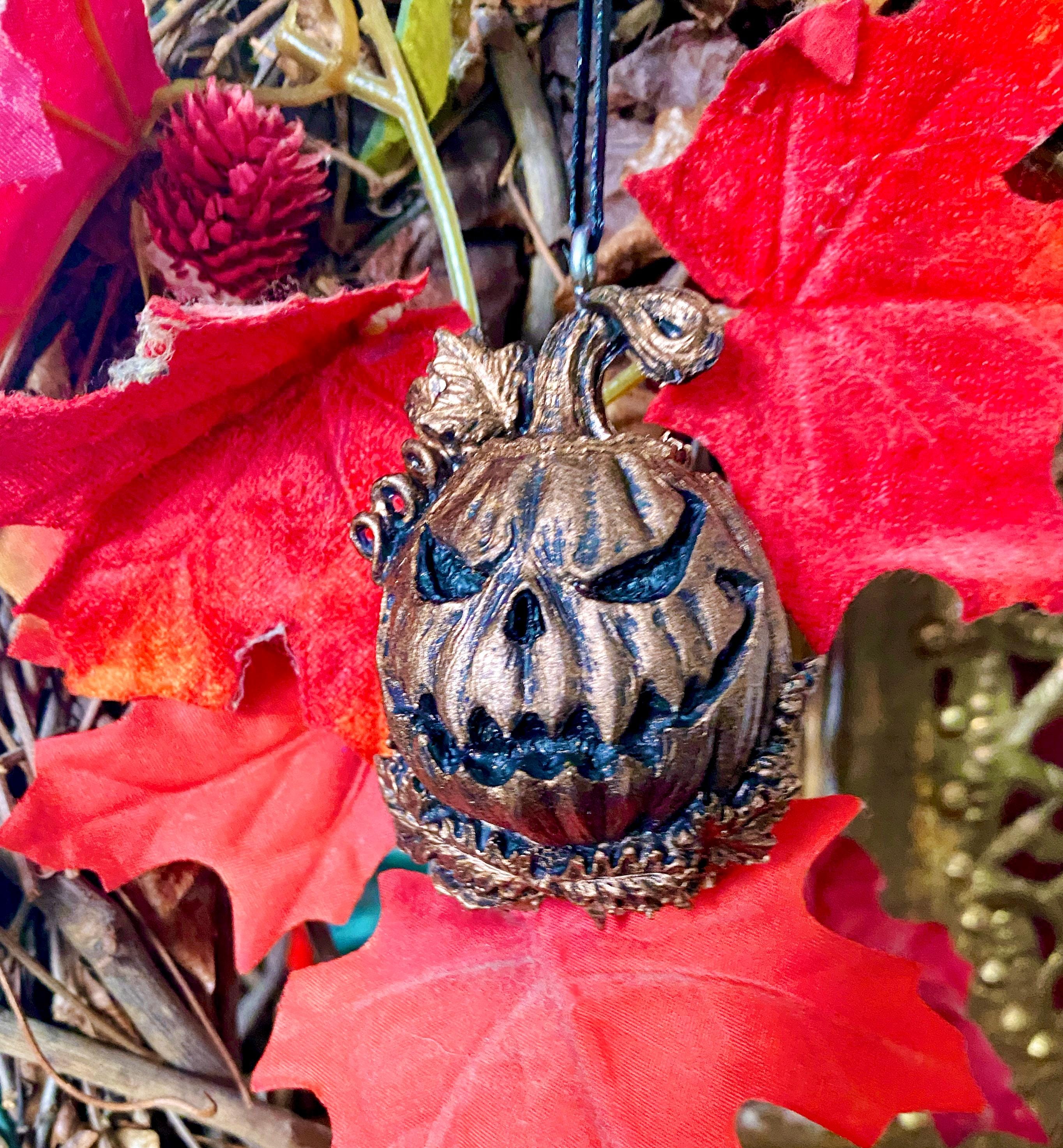 Jack O’ Lantern Hand-Painted Resin Ornament