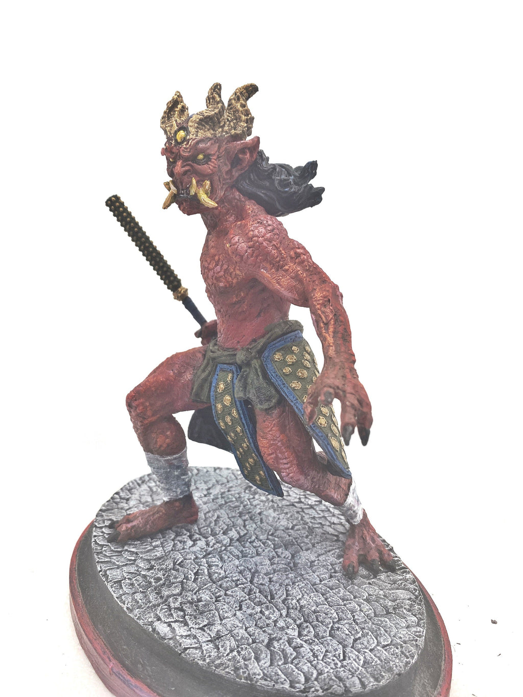 Oni Statue — Full Color Red