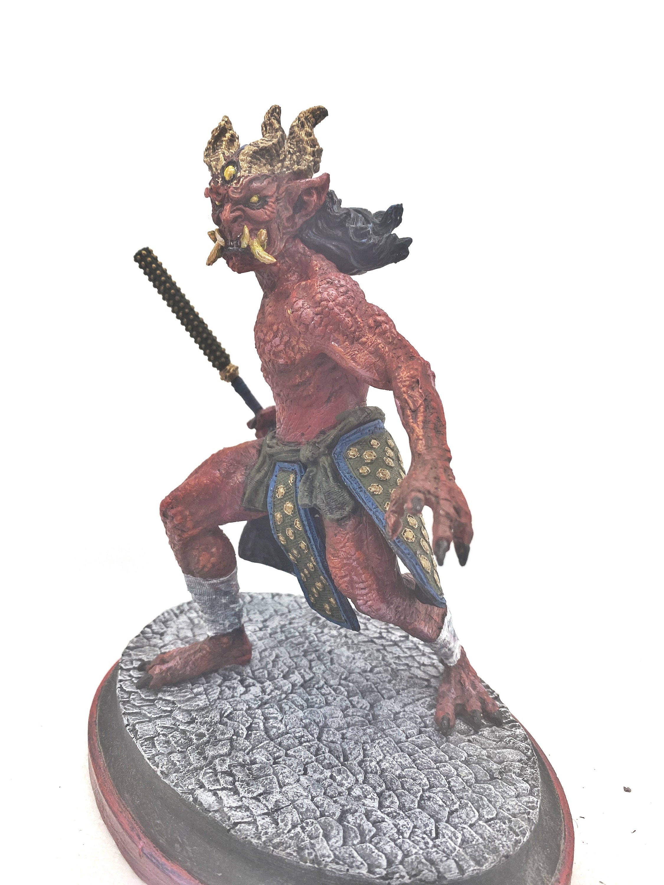 Oni Statue — Full Color Red