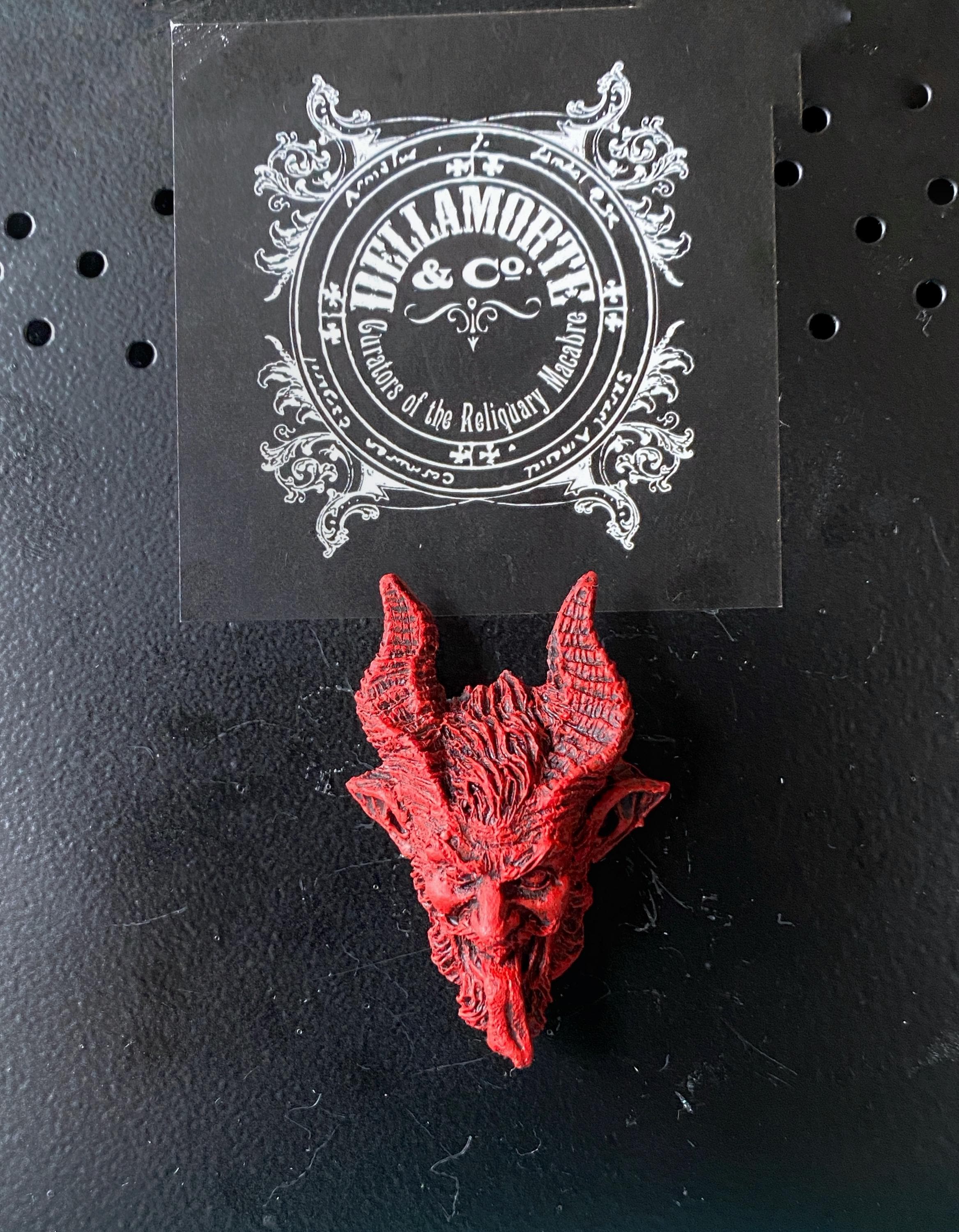 Krampus Hand-Painted Resin Magnet