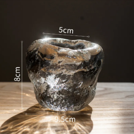Sculptural Glass Candle Holder