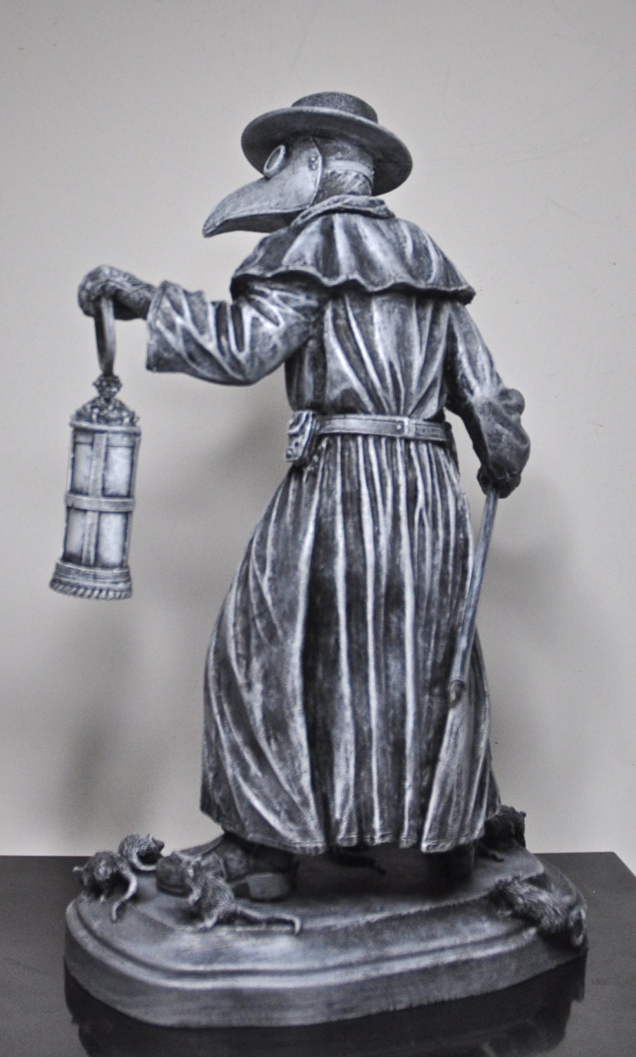 Plague Doctor Hand-Painted Resin Figurine