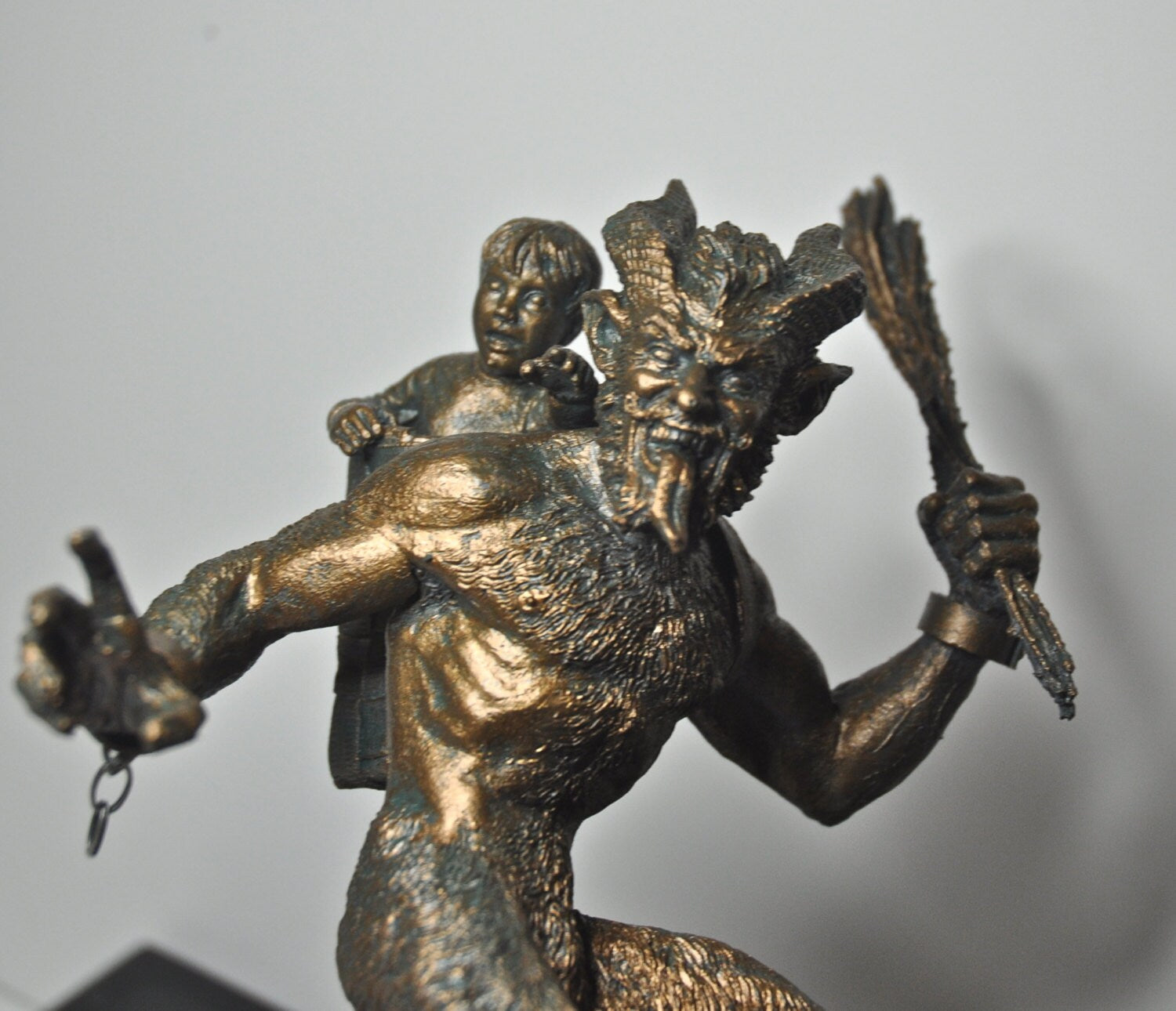 Krampus I Hand-Painted Resin Figurine — Bronze Finish