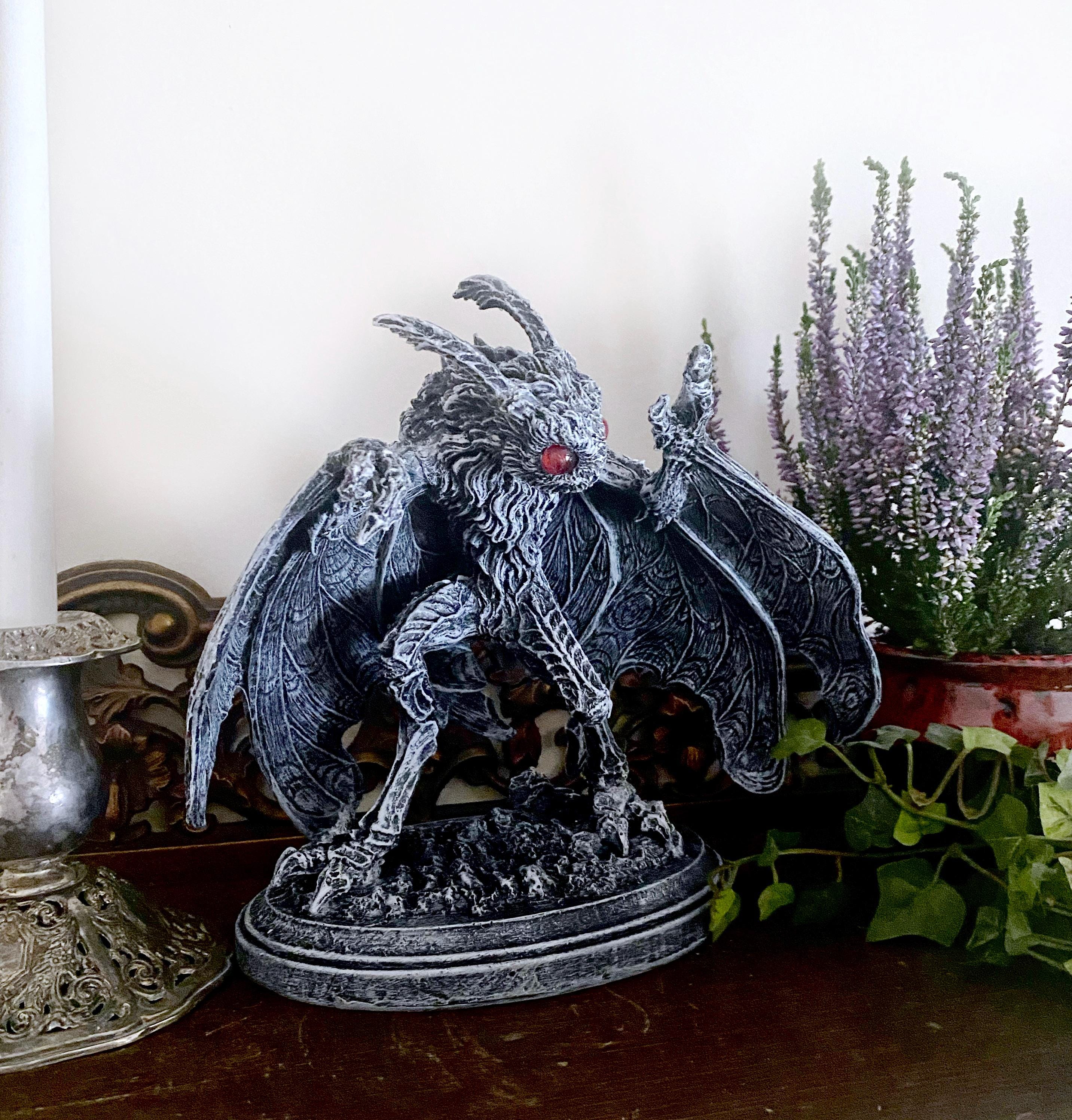Mothman Hand-Painted Resin Figurine