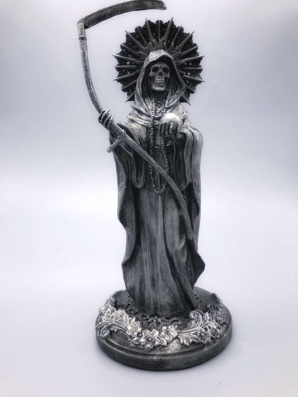 Santa Muerte Hand-Painted Resin Figurine