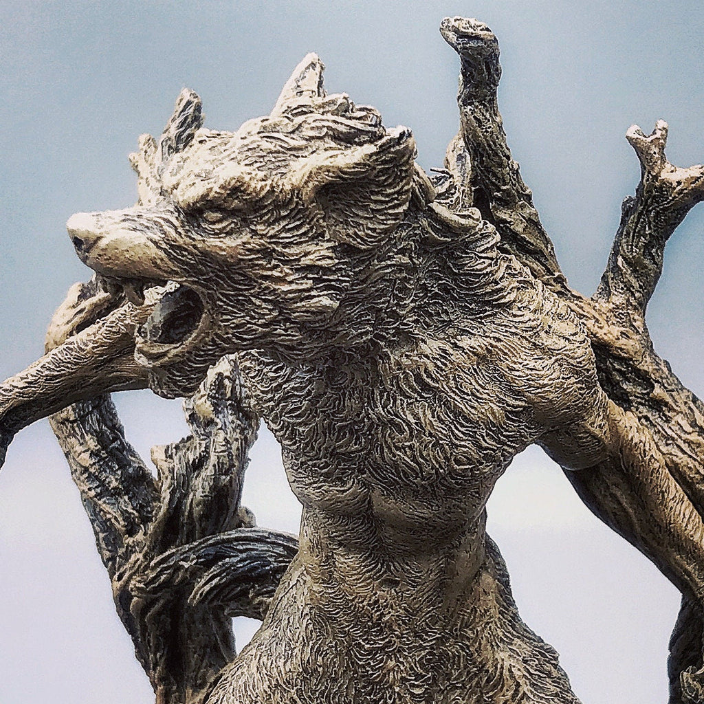 Werewolf Hand-Painted Resin Figurine