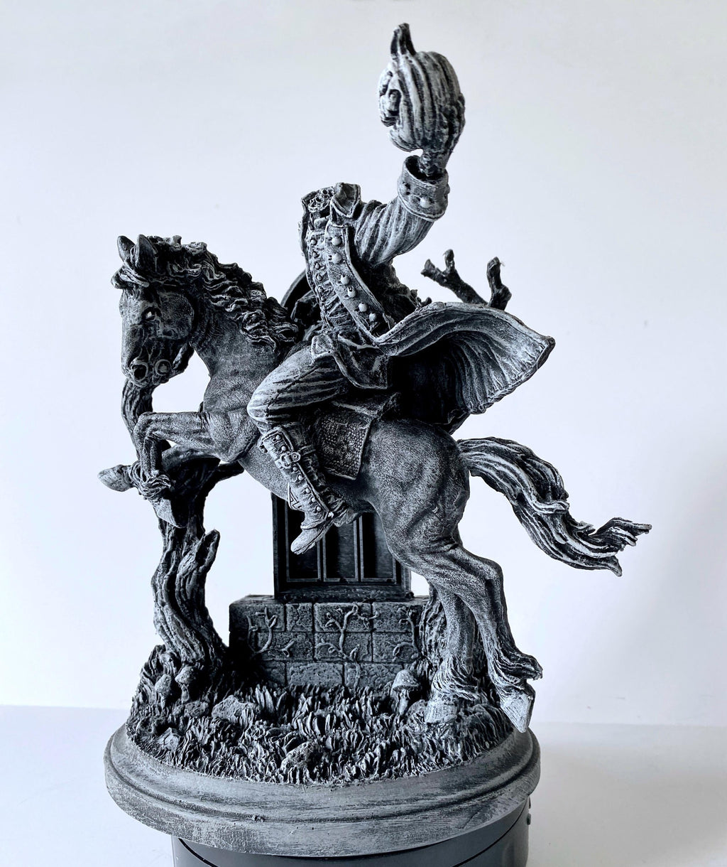 Headless Horseman Riding Hand-Painted Resin Figurine