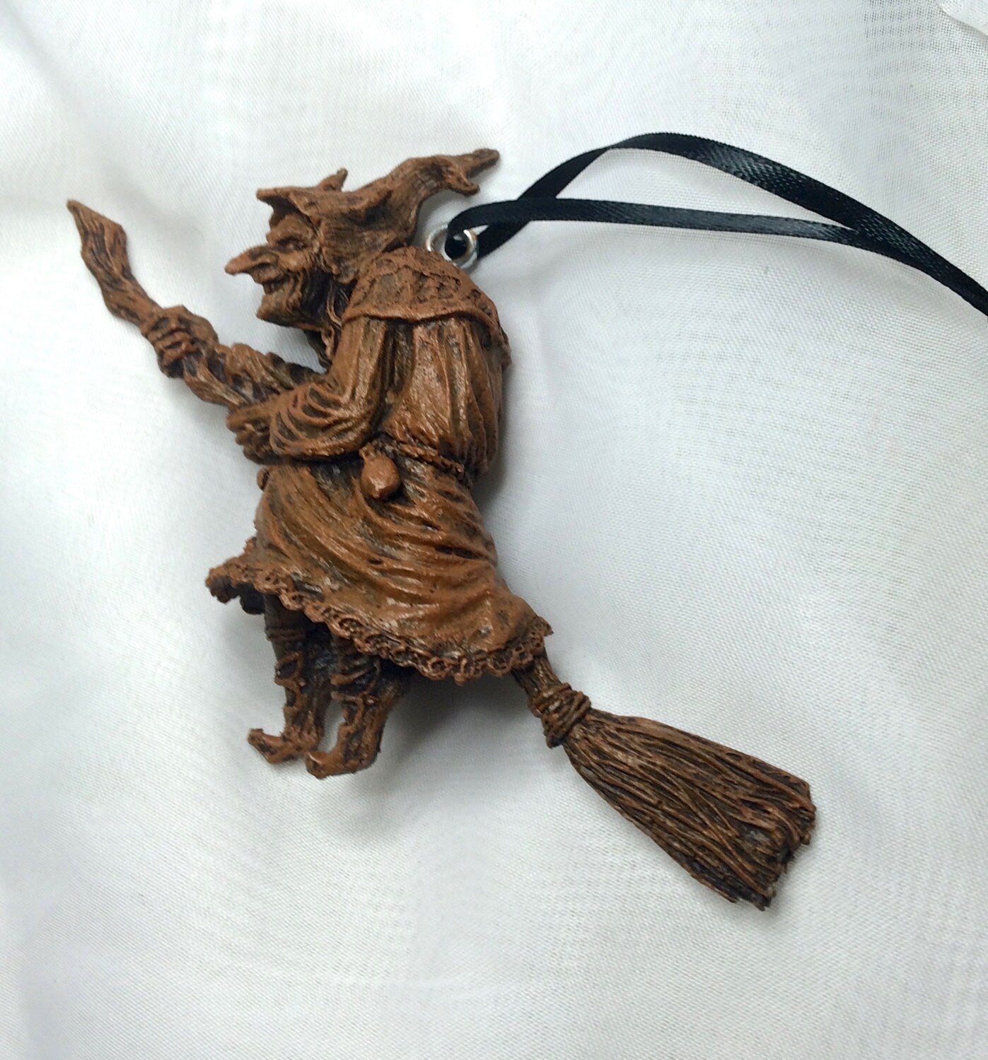 La Befana the Witch Hand-Painted Resin Ornament
