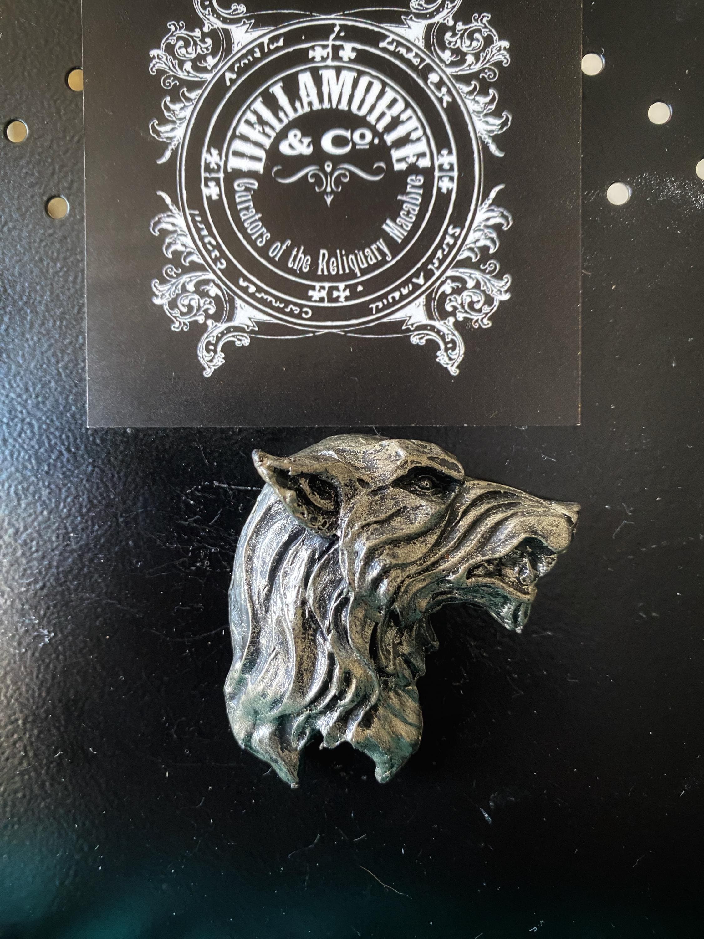 Wolf's Head Hand-Painted Resin Magnet