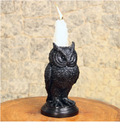 Crow or Owl Ceremonial Candle Holder — Gothic Bird Sculpture