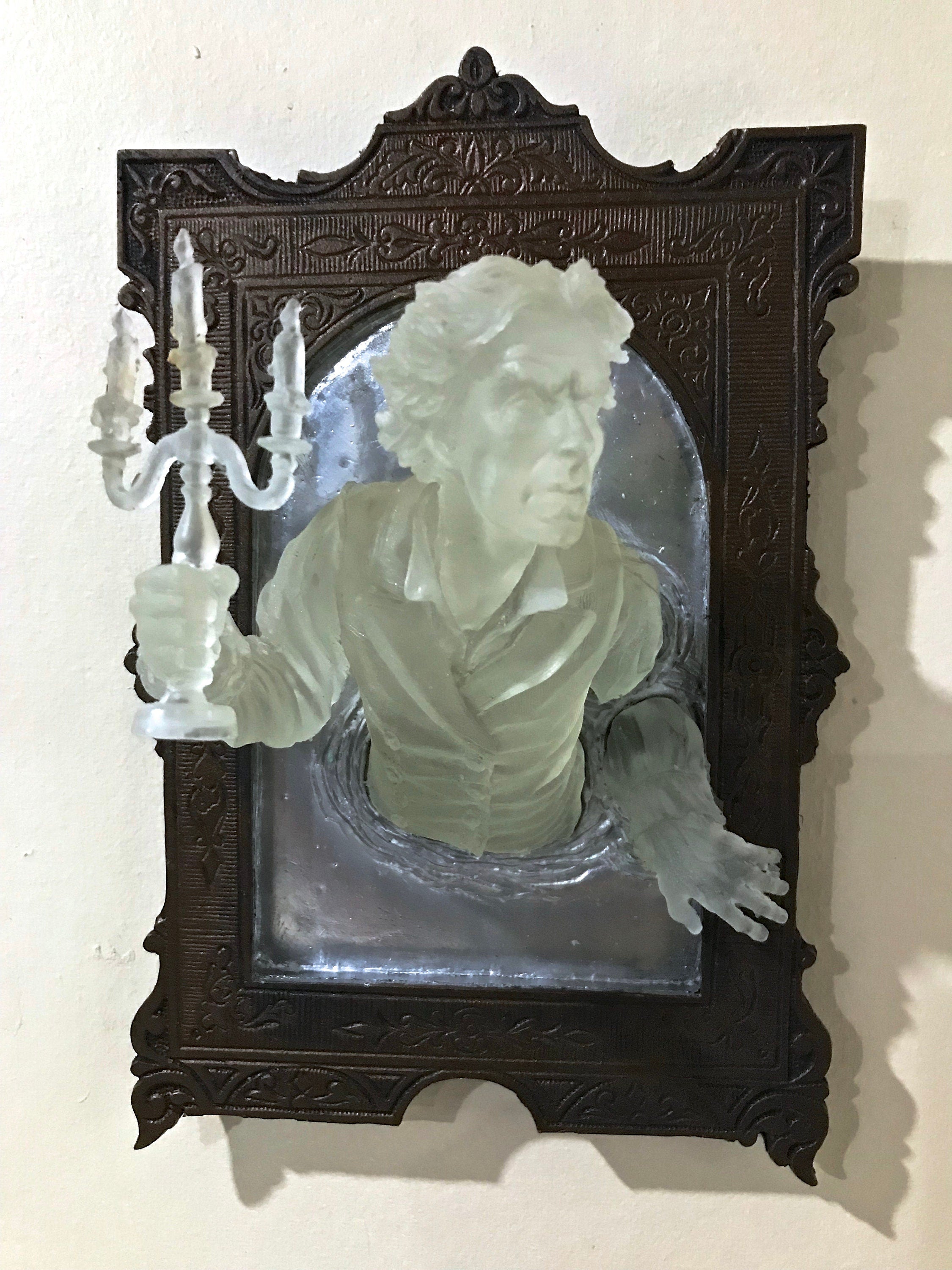 Gentleman Ghost in the Mirror Wall Plaque — Glow in the Dark