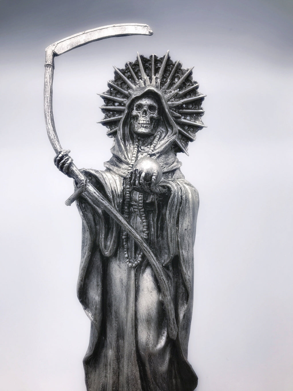 Santa Muerte Hand-Painted Resin Figurine