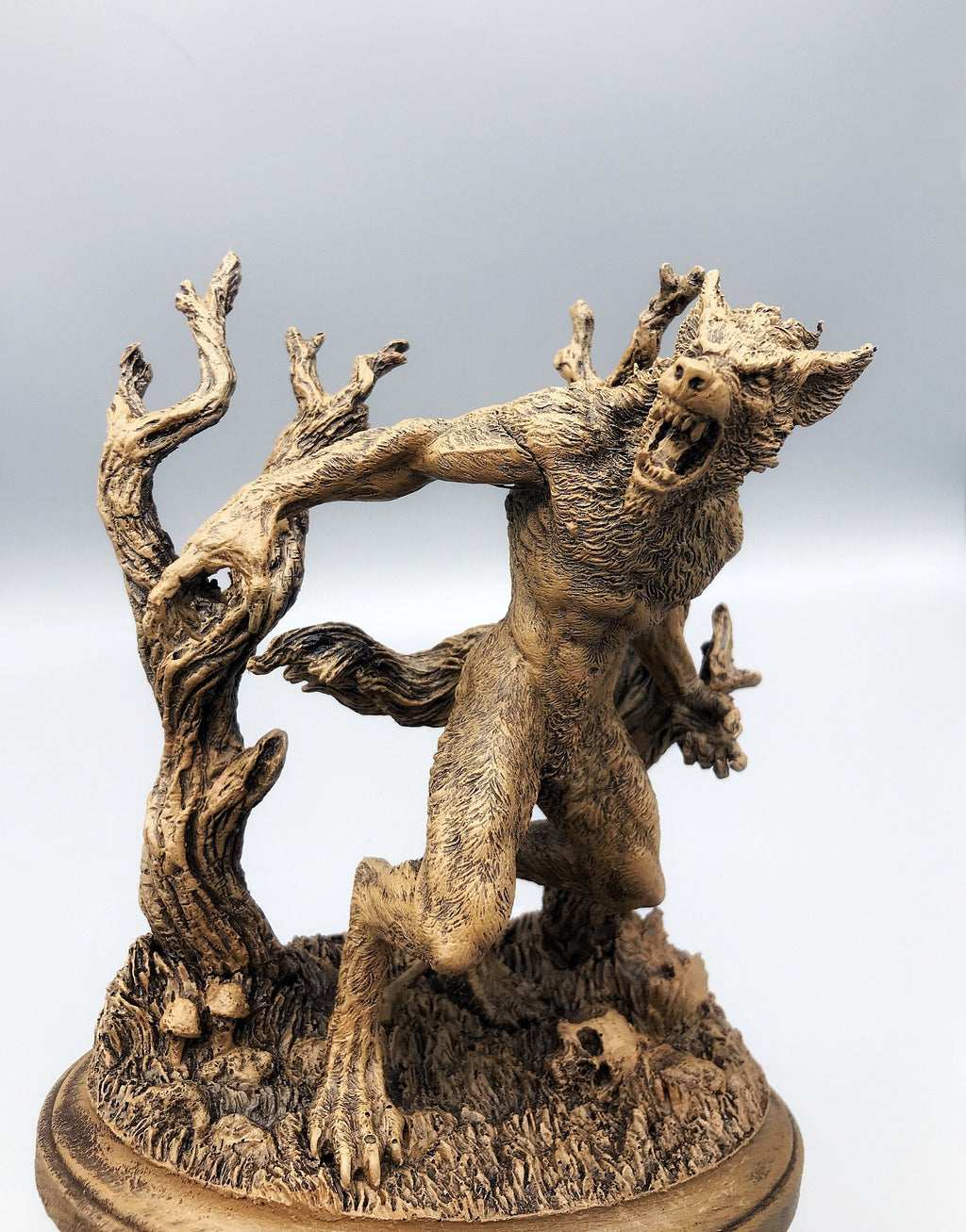 Werewolf Hand-Painted Resin Figurine