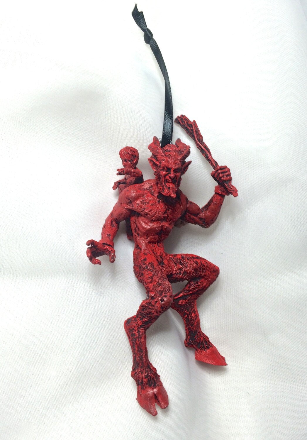Krampus Hand-Painted Resin Ornament