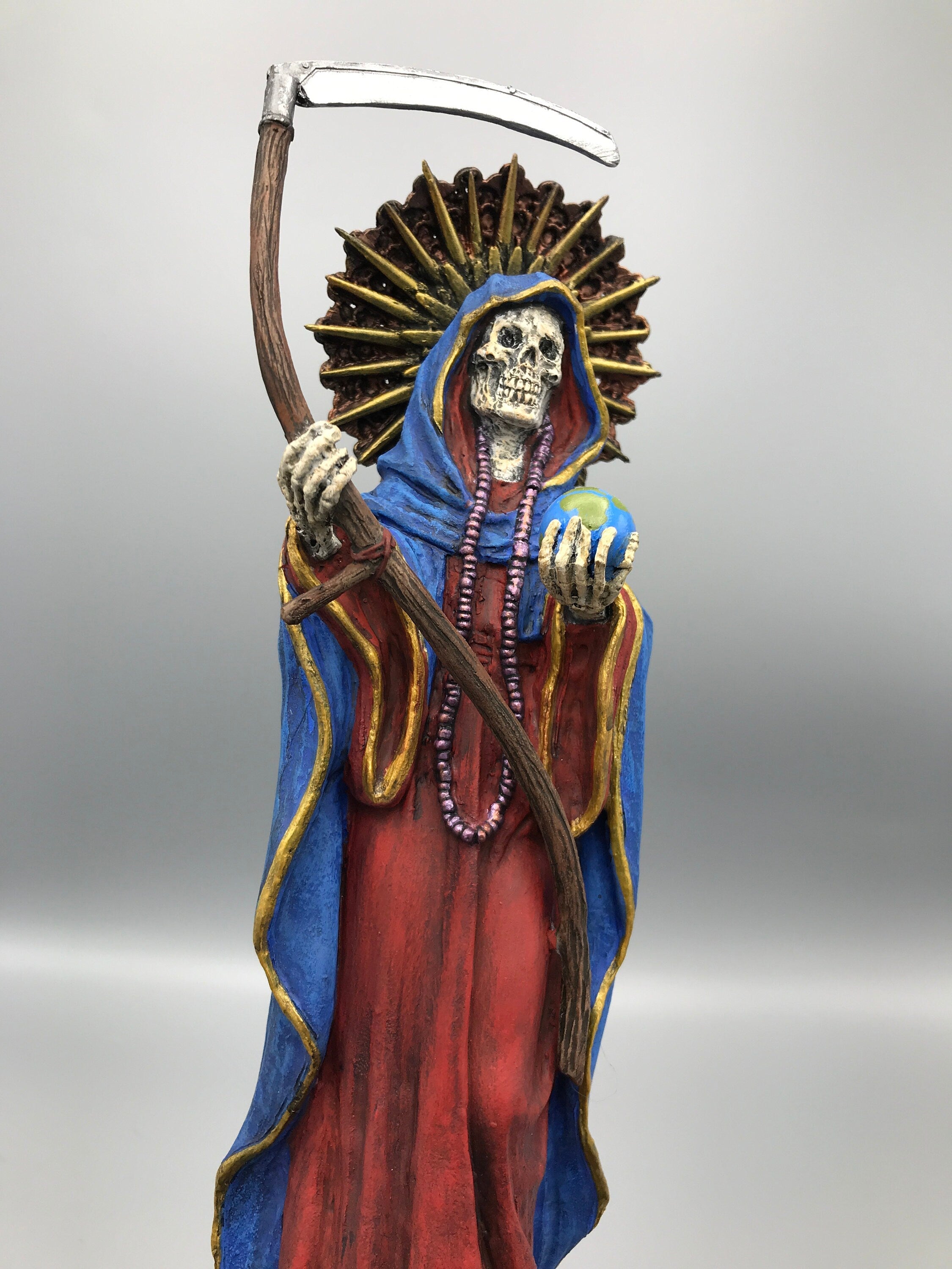 Santa Muerte Statue — Full Color