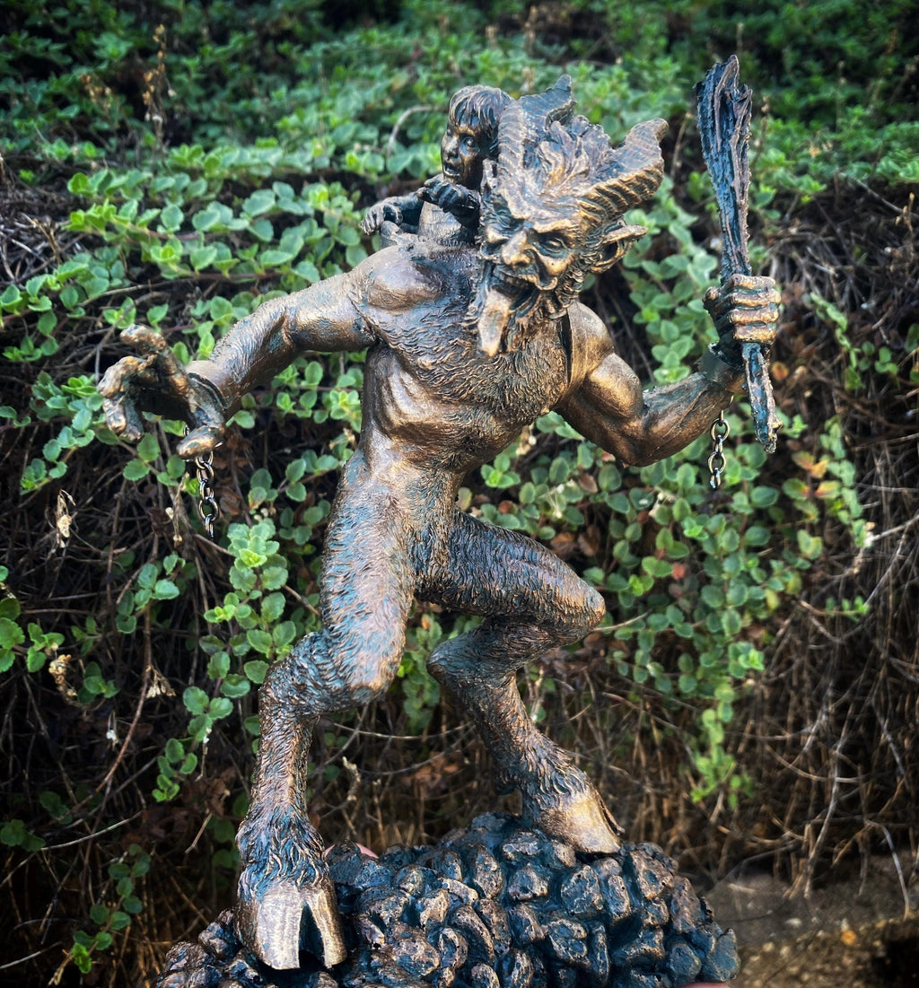 Krampus I Hand-Painted Resin Figurine — Bronze Finish