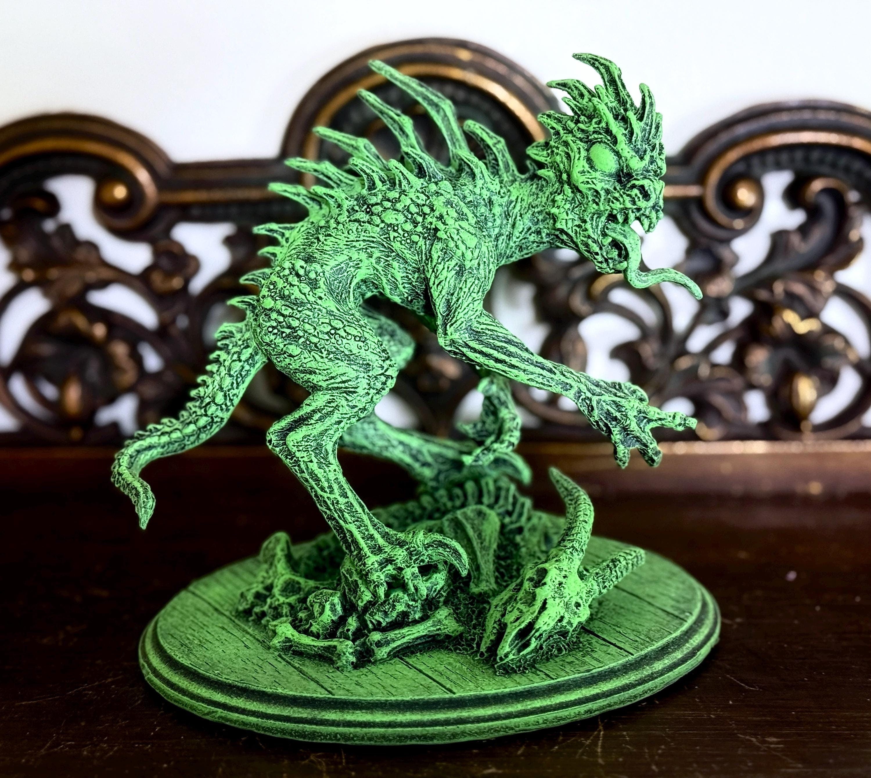 Chupacabra Hand-Painted Resin Figurine