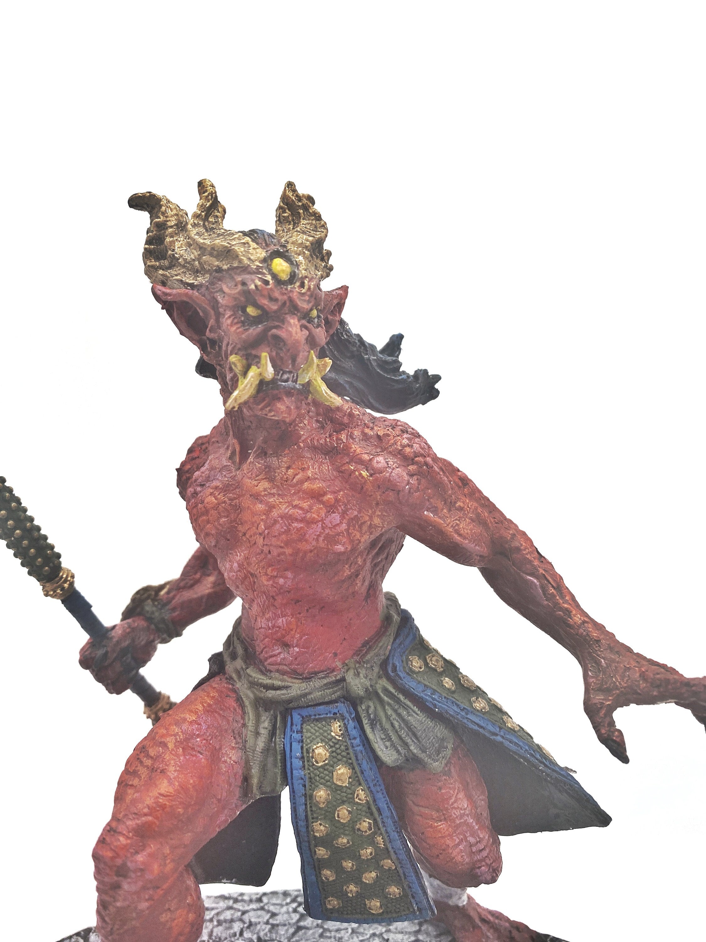 Oni Statue — Full Color Red