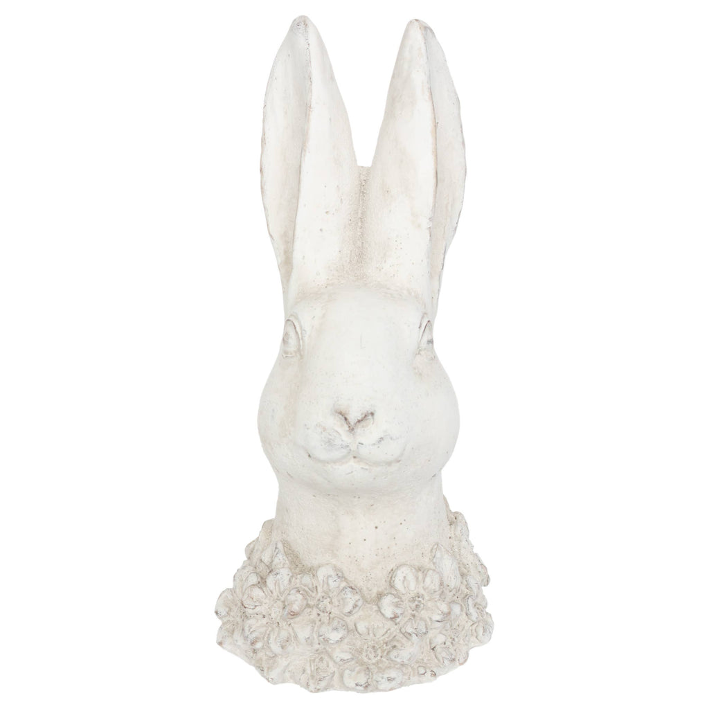 CEMENT BUNNY STATUE BUST