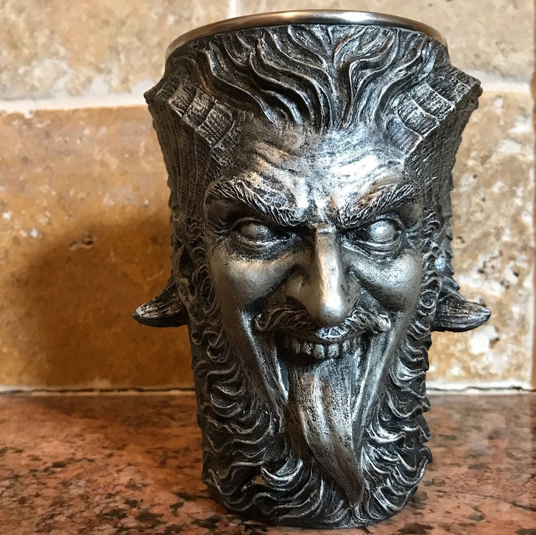 Krampus Mug — Pewter Finish