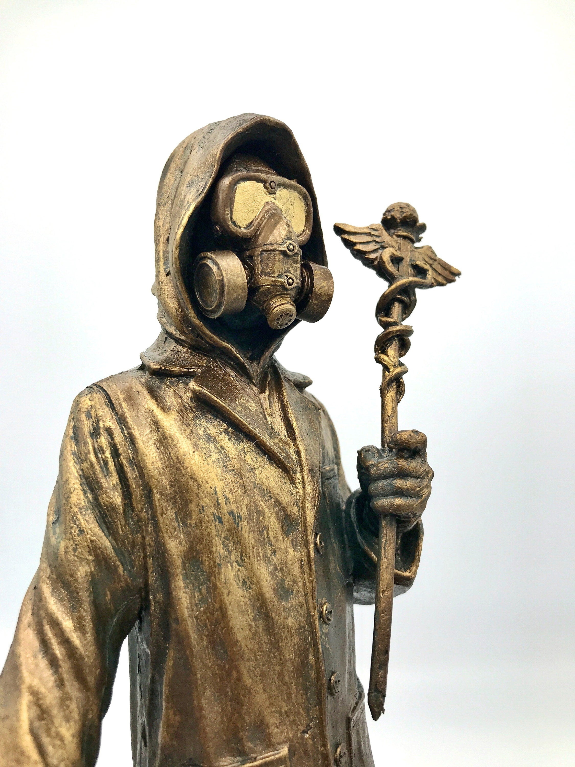 Healthcare Worker Bust — Bronze Finish