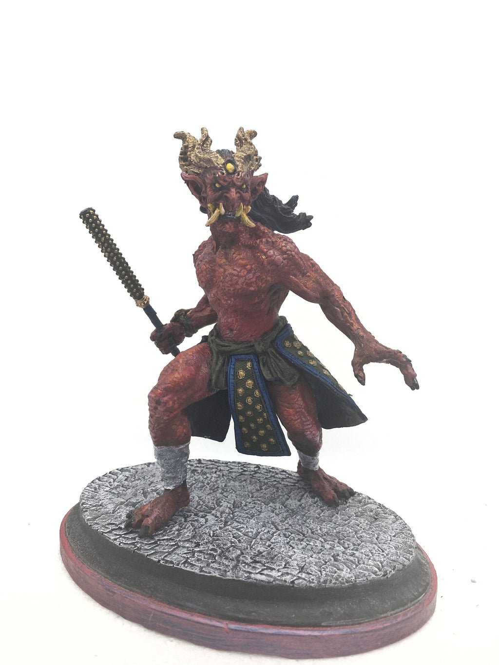 Oni Statue — Full Color Red