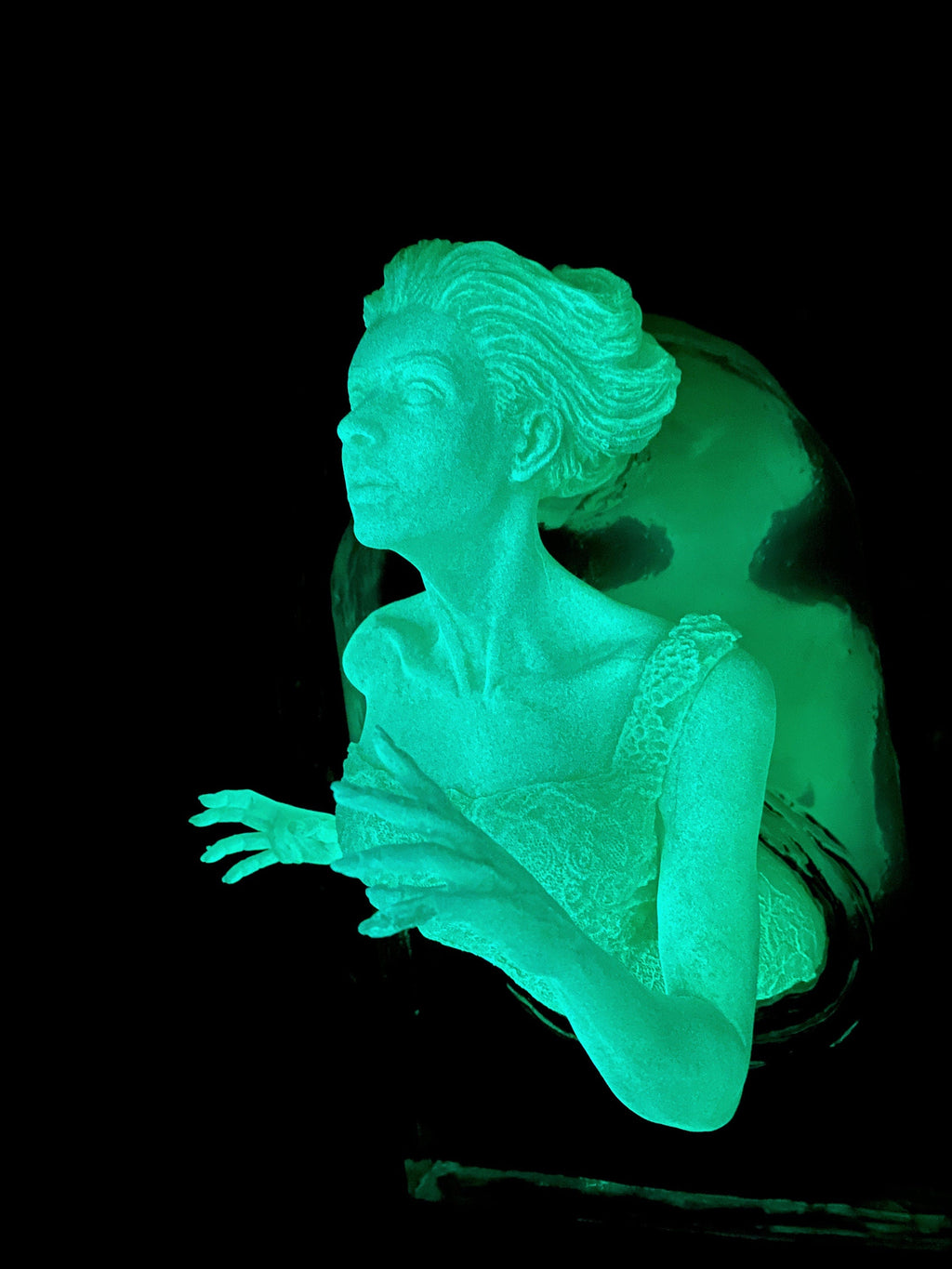 Ghost in the Mirror Wall Plaque — Glow in the Dark XL