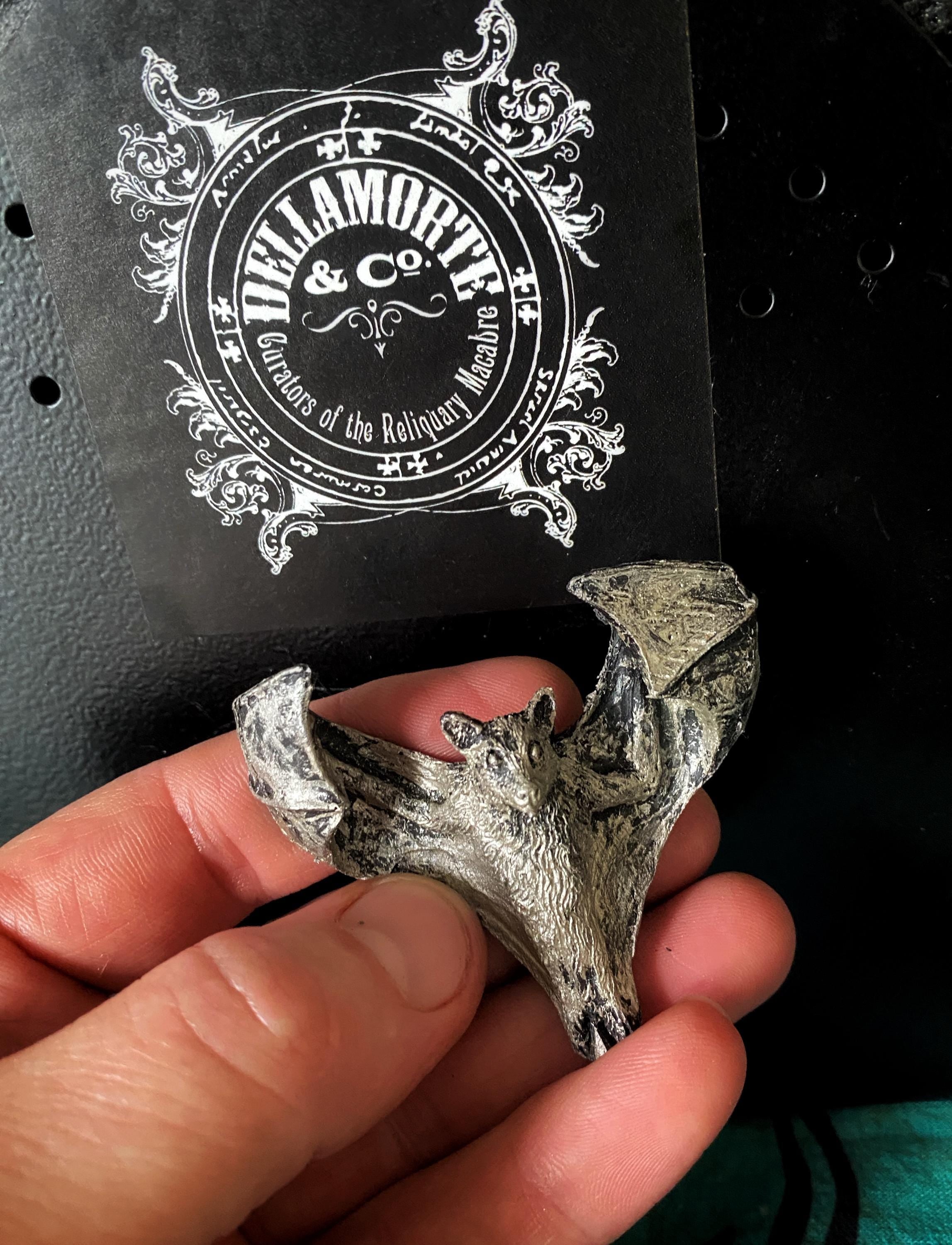 Soaring Bat Hand-Painted Resin Magnet