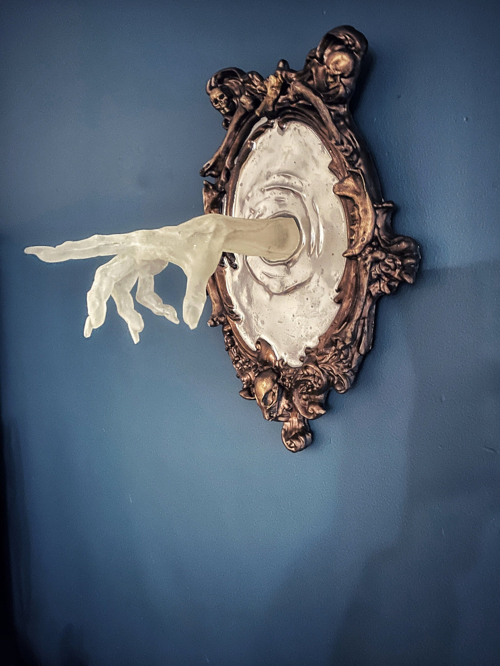 Spectral Hand Wall Plaque — Large Glow in the Dark