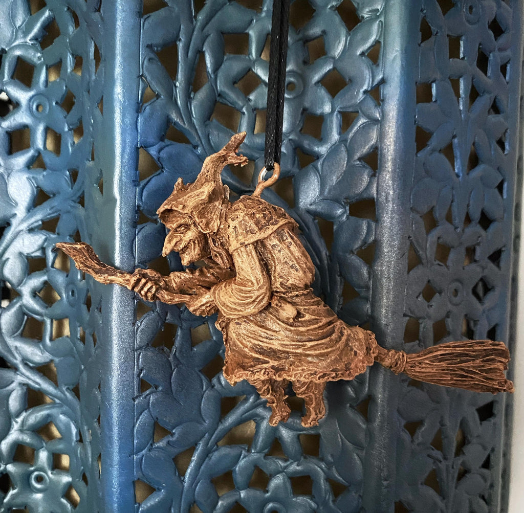 La Befana the Witch Hand-Painted Resin Ornament