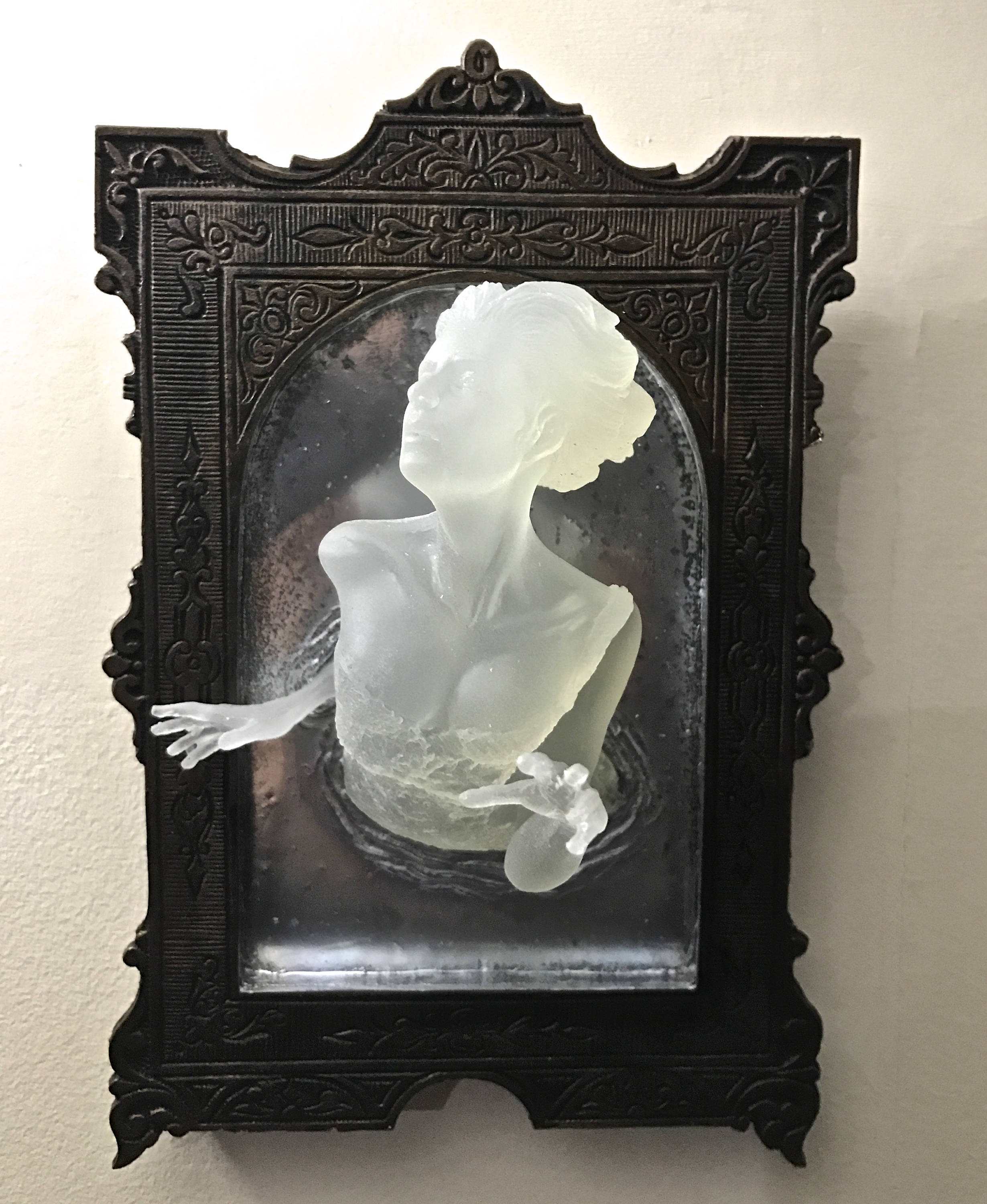 Ghost in the Mirror Wall Plaque — Glow in the Dark Resin
