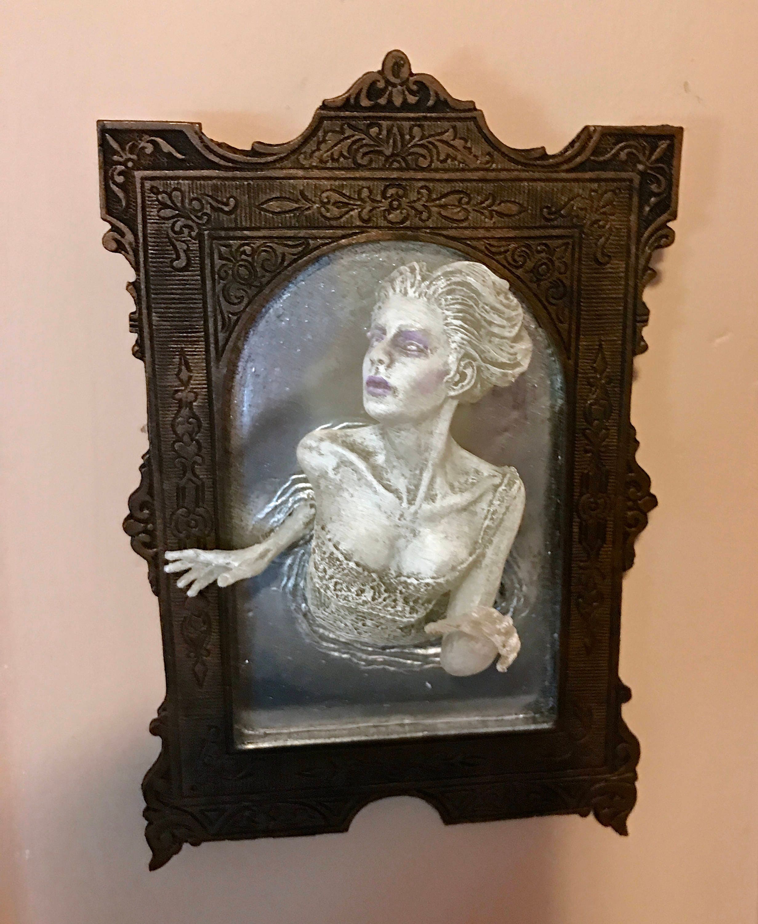Ghost in the Mirror Wall Plaque — White Finish