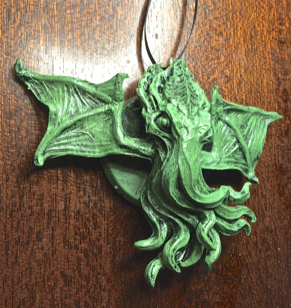 Cthulhu Head Hand-Painted Resin Ornament