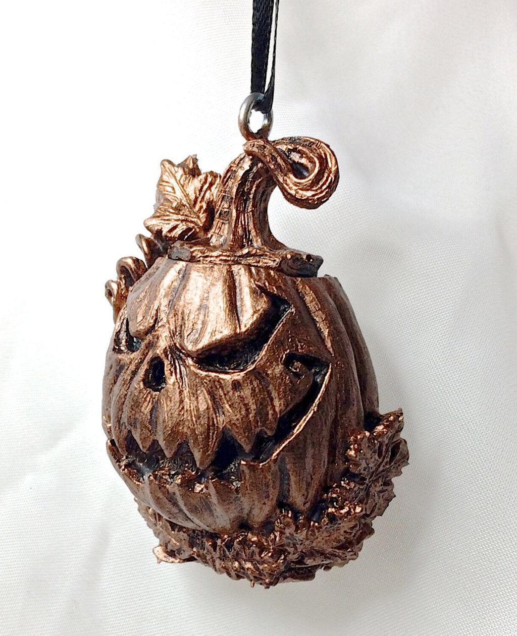 Jack O’ Lantern Hand-Painted Resin Ornament