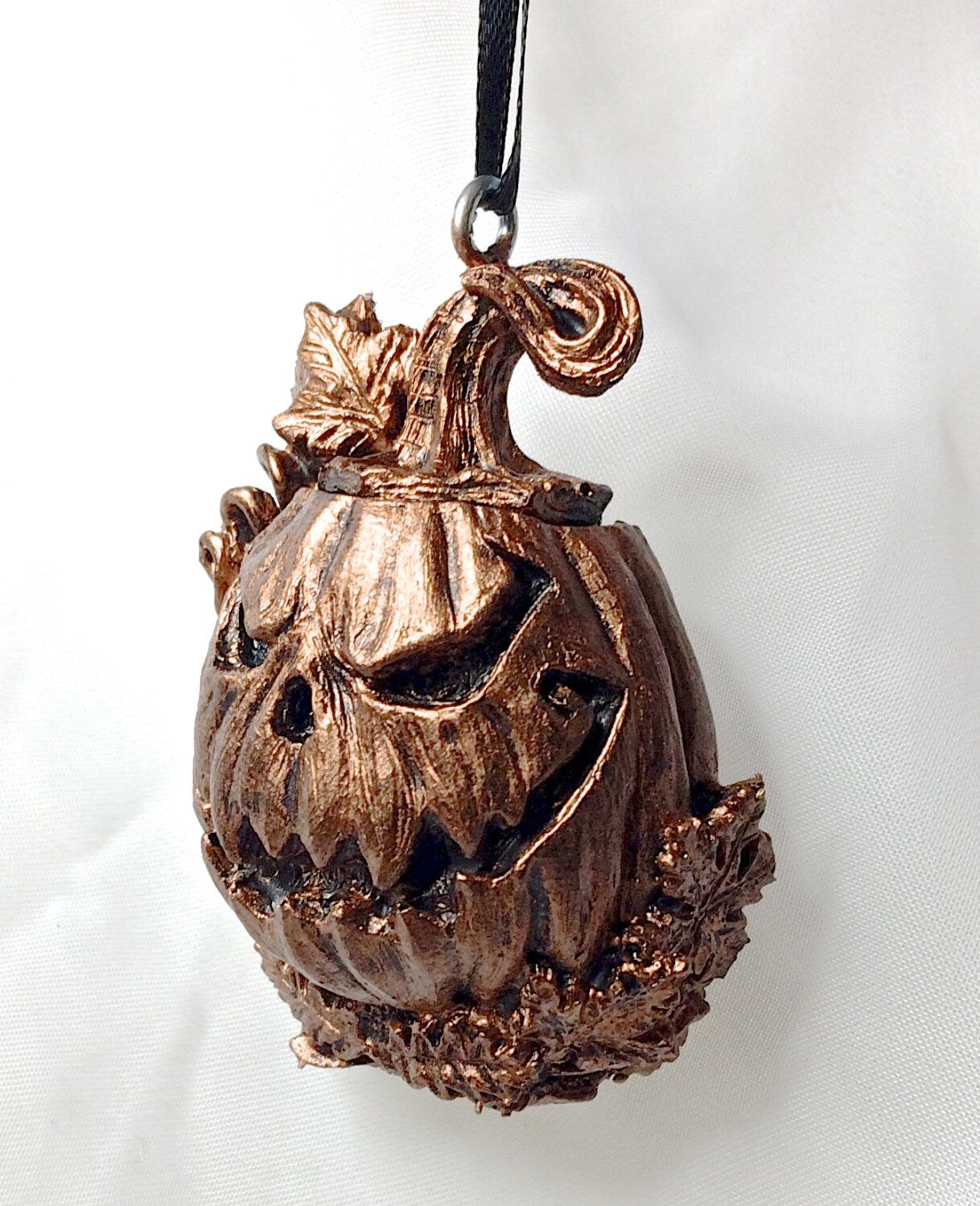 Jack O’ Lantern Hand-Painted Resin Ornament