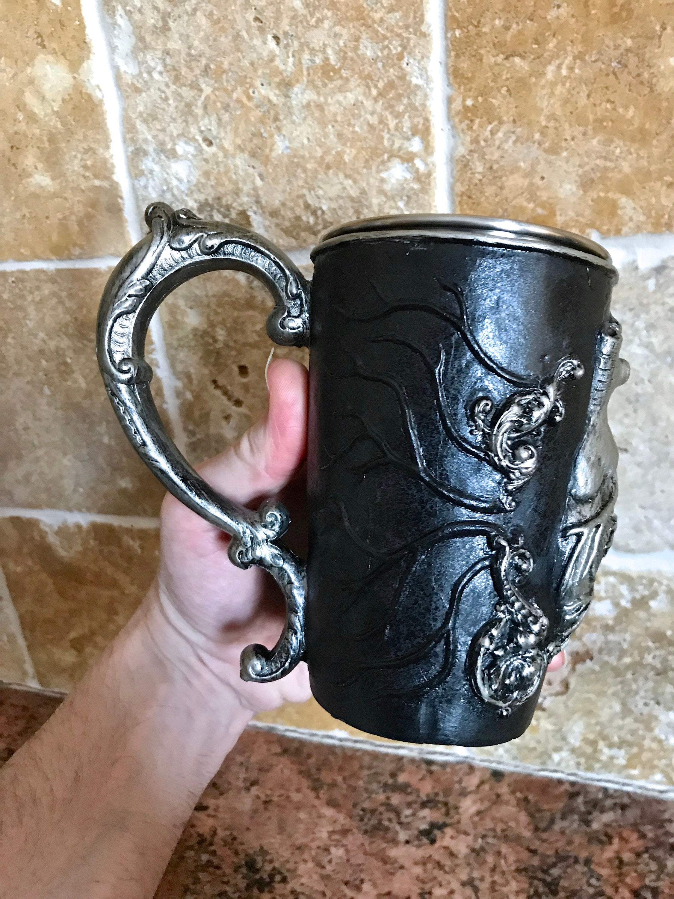 Anatomical Heart Hand-Sculpted Resin Art Mug
