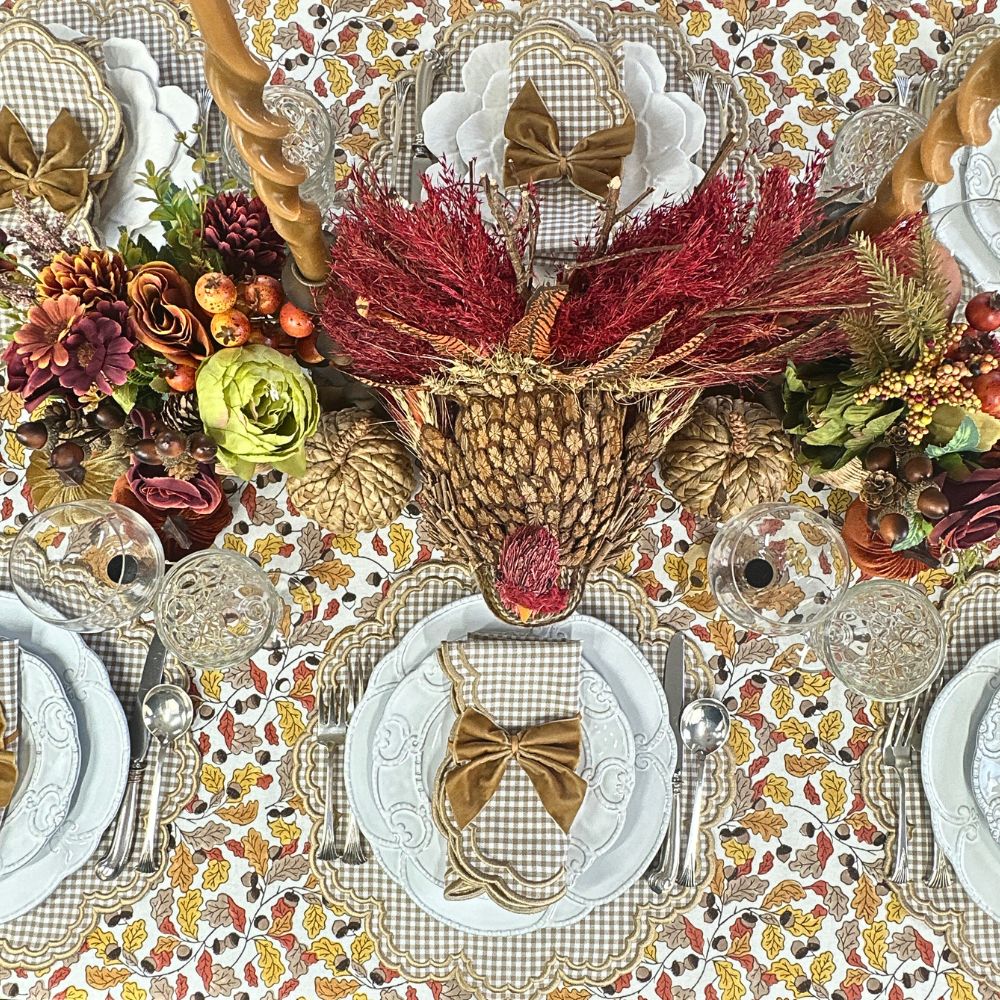 Gold: Velvet Bow Napkin Ties - (Set of 4)