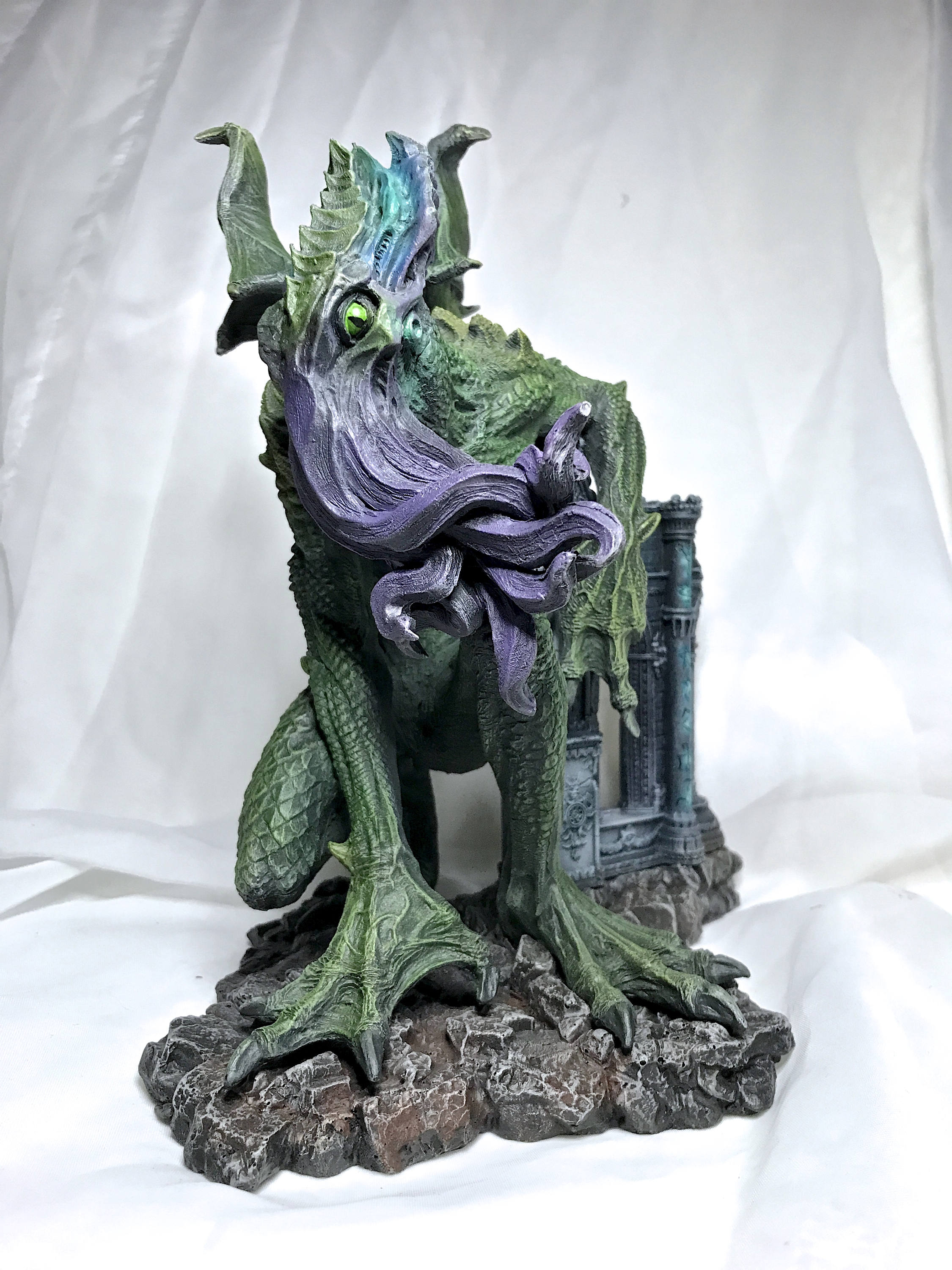 Cthulhu Rising Hand-Painted Resin Figurine — Full Color