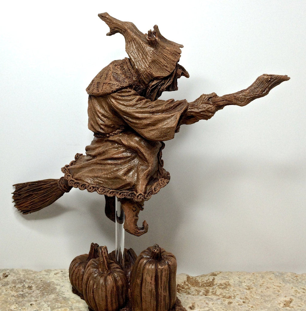 La Befana the Witch Hand-Painted Resin Figurine